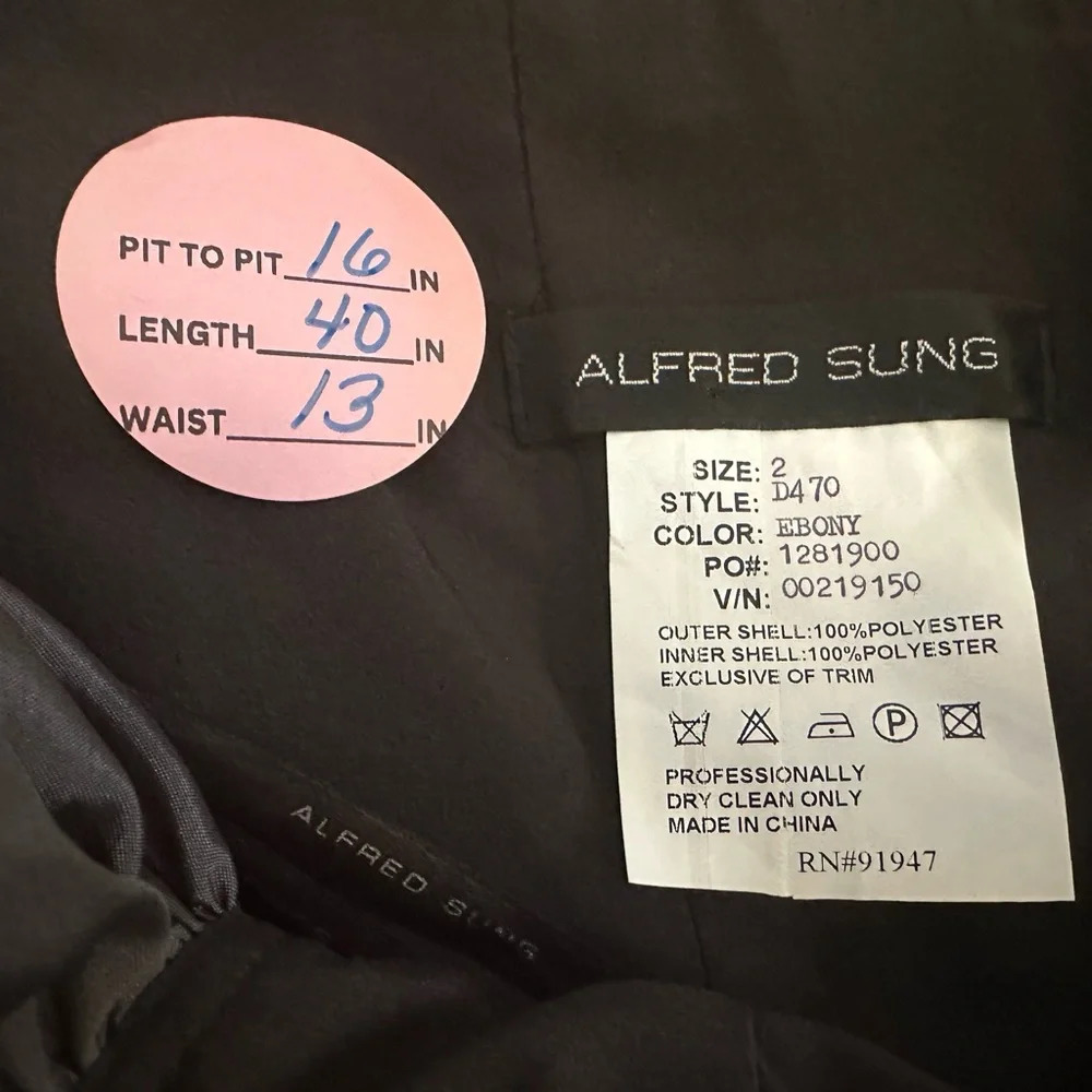 ALFRED SUNG SHORT DRESS BY DESSY - Picture 8 of 8